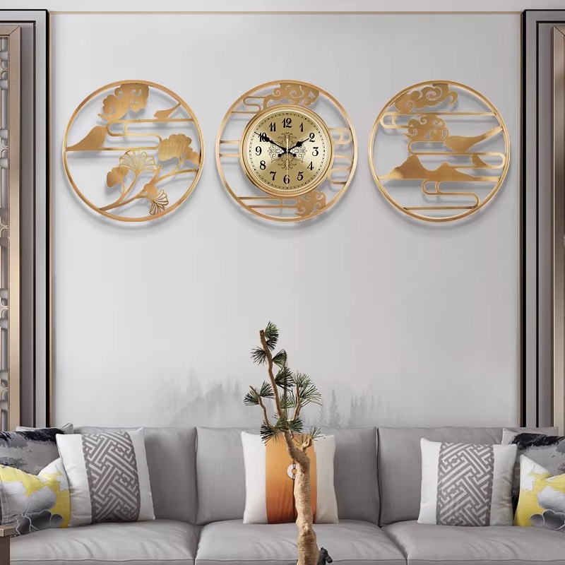 Luxury Lifestyle Aesthetics - Ronde Chinese stijl minimalistische wandklok luxe