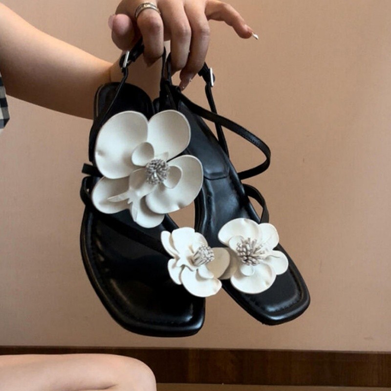 Wonen Bloem Clip Toe Hoge Sand - Luxury Lifestyle Shoes recensie en prijs